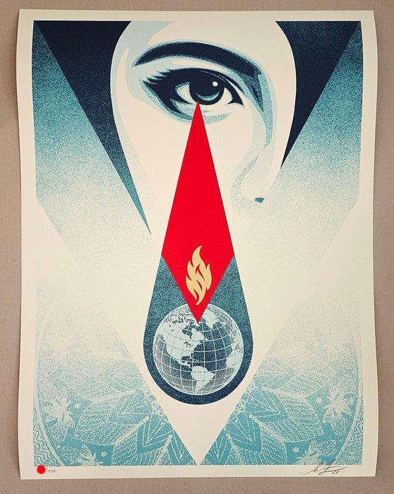 Shepard Fairey (OBEY) (1970) - Shepard Fairey - Obey - Tear, Antiek en Kunst, Kunst | Designobjecten
