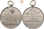 Verzilverte brons medaille auf den Ballonflug 1878 Frankr..., Postzegels en Munten, Penningen en Medailles, Verzenden