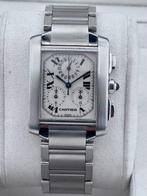 Cartier - Tank Française Chronoflex - 2303 - Unisex -, Sieraden, Tassen en Uiterlijk, Horloges | Heren, Nieuw