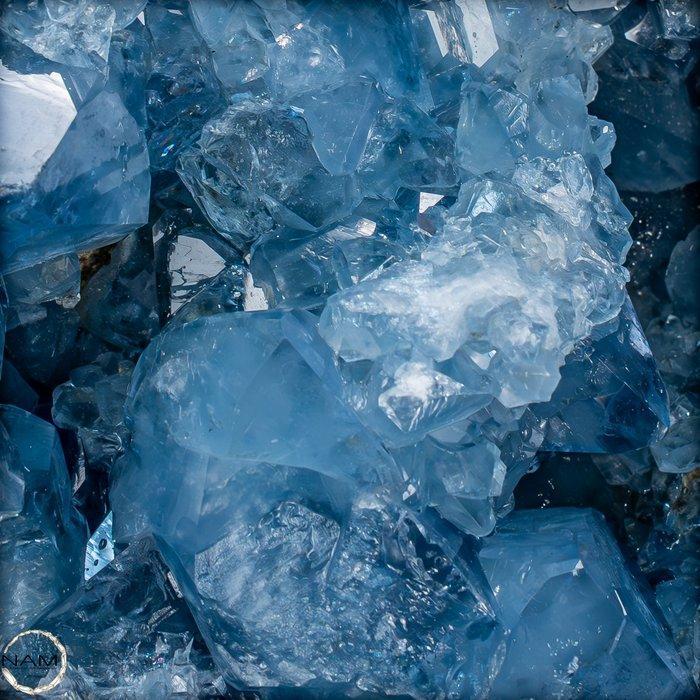 Natuurlijke celestiet-Druse – Hemelsblauwe schat uit de, Verzamelen, Mineralen en Fossielen