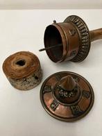 Gebedsmolen - metaal,hout,papier - Tibet - 20e eeuw