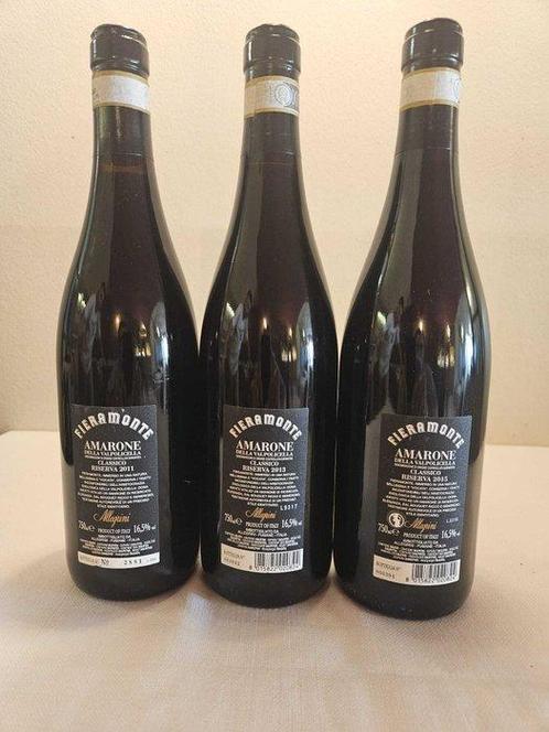 2011 , 2012 & 2013 Allegrini, Fieramonte - Amarone della, Verzamelen, Wijnen