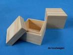 vierkante houten kistjes -  houten kistjes vierkant, Minder dan 50 cm, Nieuw, Minder dan 50 cm, Ophalen of Verzenden