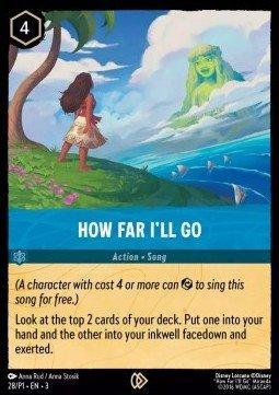 [28/P1] - HOW FAR ILL GO - PROMO - ENG FOIL [M/NM], Verzamelen, Disney, Ophalen of Verzenden