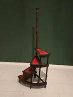 Trapje - Hout - Engelse Bibliotheektrap, Antiek en Kunst