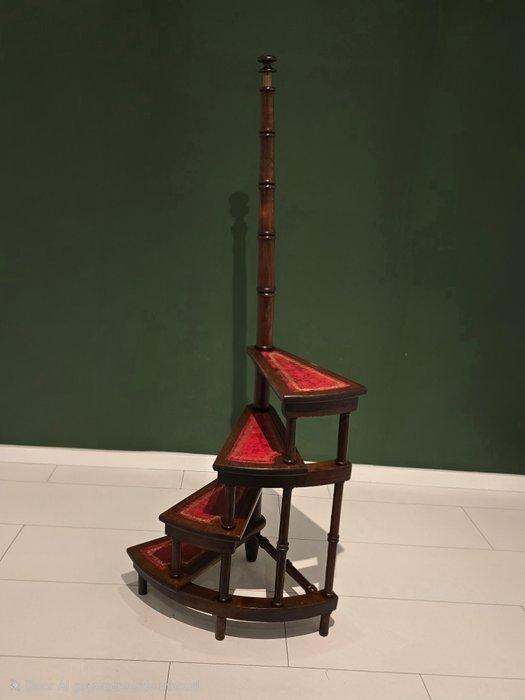 Trapje - Hout - Engelse Bibliotheektrap, Antiek en Kunst, Antiek | Overige Antiek