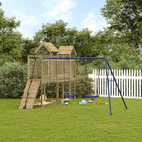 vidaXL Speelhuis geïmpregneerd grenenhout, Kinderen en Baby's, Speelgoed | Buiten | Speeltoestellen, Nieuw, Verzenden