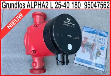 Grundfos ALPHA2 L 25-40 180  95047562  Energielabel A nieuw beschikbaar voor biedingen