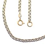 Gouden Prince of Wales schakelketting | 48 cm, Ophalen of Verzenden, Gebruikt, Overige kleuren, Goud