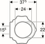 Geberit Toiletbril van €108.00 voor €38.54, Doe-het-zelf en Verbouw, Sanitair, Ophalen of Verzenden, Nieuw, Toilet