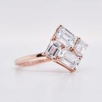 Zonder Minimumprijs - Ring - 14 karaat Roségoud - 2.08ct., Nieuw