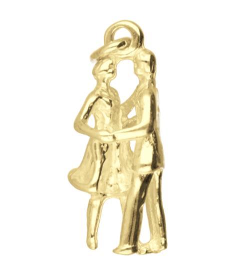 Gouden Danspaar ketting hanger, Sieraden, Tassen en Uiterlijk, Kettinghangers, Verzenden