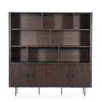 Wandkast Remi - Bruin - 96122 - wandkasten, Huis en Inrichting, Kasten | Buffetkasten, Nieuw, Overige materialen
