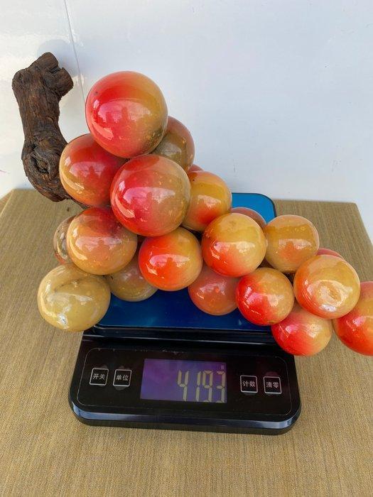 Figuur - Tros druiven in marmer, Antiek en Kunst, Curiosa en Brocante