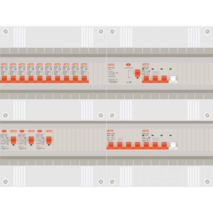 3 fase groepenkast met lichtgroepen en aparte groep voor pv, Doe-het-zelf en Verbouw, Elektra en Kabels, Nieuw, Overige typen