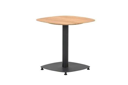 Garden Impressions - Leon bijzettafel - 50x50xH49 - Carbon, Tuin en Terras, Tuintafels, Nieuw, Hout, Rond, Verzenden