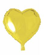 Helium Ballon Hart Geel 46cm leeg, Hobby en Vrije tijd, Feestartikelen, Verzenden, Nieuw