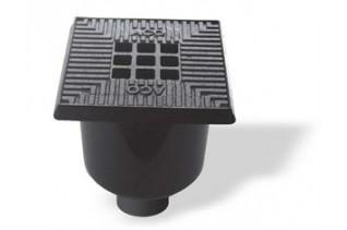 ACO Vloerput uit kunststof - gietijzeren rooster en, Doe-het-zelf en Verbouw, Buizen en Afvoer, Ophalen of Verzenden
