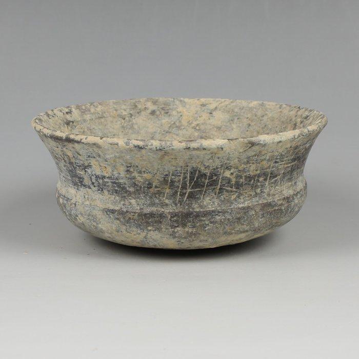 Achaemenid Empire Aardewerk Schaal met gegraveerde, Verzamelen, Mineralen en Fossielen