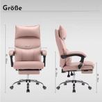 Ergonomische Bureaustoel met Dubbele Lendensteun PU-leer, Verzenden, Nieuw