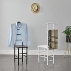 Dressboy kledingrek stoel 107x45x45 cm metaal donkergrijs, Nieuw, Verzenden