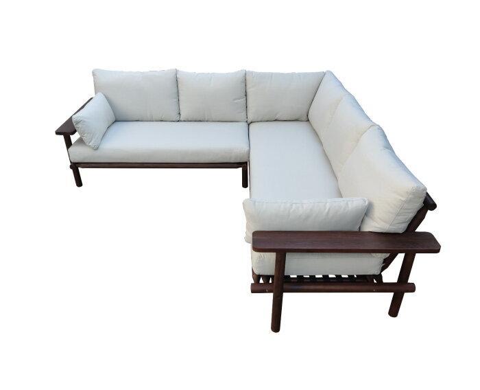 Hoek loungeset Lagoon Acacia Vintage - Donkere Teak Look, Tuin en Terras, Tuinsets en Loungesets, Nieuw, Ophalen of Verzenden