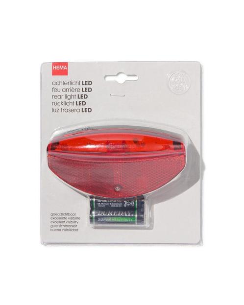 HEMA Fiets achterlicht LED 3=40% / 2=30% / 1=25%, Fietsen en Brommers, Fietsaccessoires | Overige Fietsaccessoires, Nieuw, Verzenden