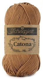 Scheepjes Catona 50 gram - 503 hazelnut - Katoen Garen, Hobby en Vrije tijd, Breien en Haken, Ophalen of Verzenden, Nieuw