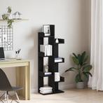 vidaXL Boekenkast Zwart Eiken 48x25,5x140 cm Gelamineerd, Huis en Inrichting, Kasten | Boekenkasten, Verzenden, Nieuw, Eikenhout