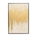 *WOONWINKEL* Kare Design Abstract White Schilderij Goud Wit, Verzenden, Nieuw