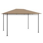 vidaXL Prieel 180 g/m² 384x281x270 cm taupe, Tuin en Terras, Verzenden, Nieuw