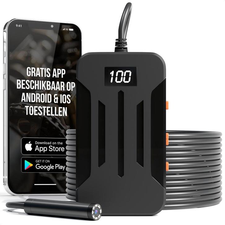 Strex Inspectiecamera 10M - Android/IOS - IP68 Waterdicht -, Doe-het-zelf en Verbouw, Meetapparatuur, Nieuw, Verzenden