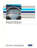 1992 FORD ORION INSTRUCTIEBOEKJE ENGELS, Auto diversen, Handleidingen en Instructieboekjes