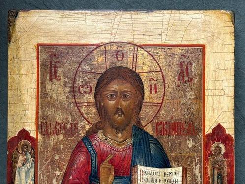Icoon - Christus Pantokrator - Hout, Antiek en Kunst, Kunst | Niet-Westerse kunst