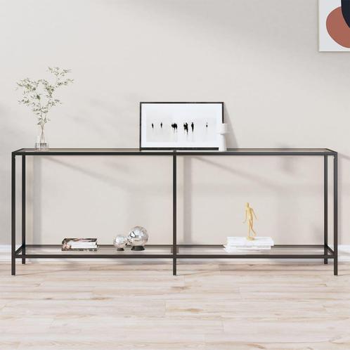 vidaXL Wandtafel 200x35x75,5 cm gehard glas transparant, Huis en Inrichting, Tafels | Bijzettafels, Nieuw, Verzenden