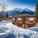 Paviljoen Almchalet met verwijderbare zijdelen - 6 m, Tuin en Terras, Partytenten, Verzenden, Nieuw