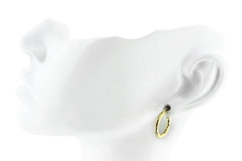 Zonder Minimumprijs - Hoepel oorbellen - 18 karaat Geel goud, Sieraden, Tassen en Uiterlijk, Antieke sieraden