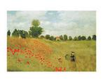 Kunstdruk Claude Monet - Papaveri 70x50cm, Huis en Inrichting, Woonaccessoires | Schilderijen, Tekeningen en Foto's, Verzenden