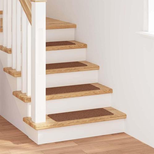 vidaXL Trapmatten met latex onderkant 25x60 cm geel, Doe-het-zelf en Verbouw, Ladders en Trappen, Nieuw, Verzenden