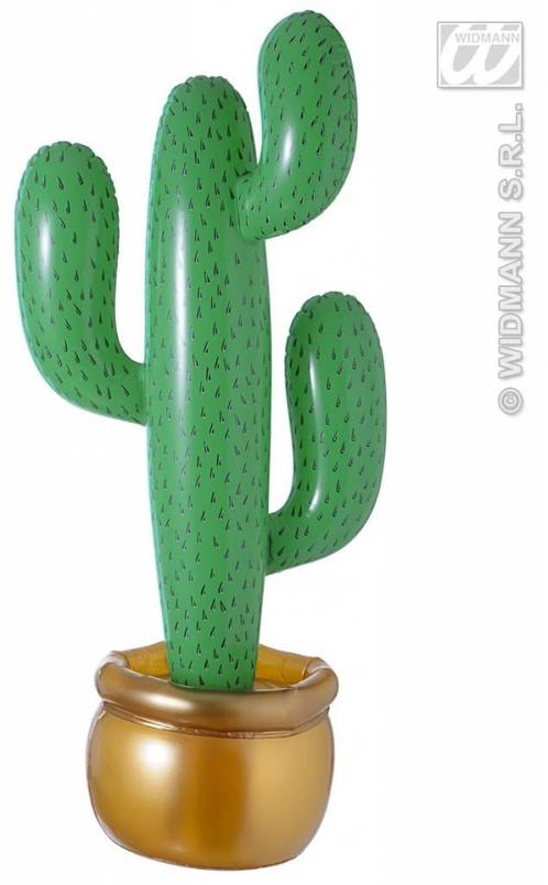 Opblaasbare cactus 90cm, Hobby en Vrije tijd, Feestartikelen, Nieuw, Ophalen of Verzenden