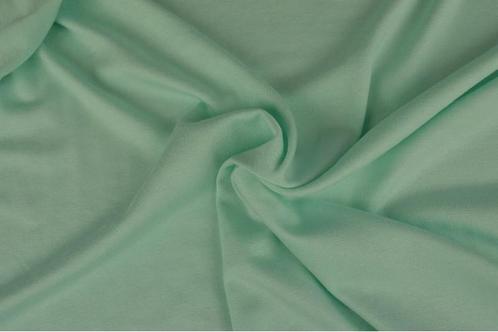10 meter viscose tricot - Licht mint, Hobby en Vrije tijd, Stoffen en Lappen, 120 cm of meer, 200 cm of meer, Overige kleuren