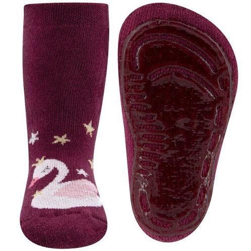Antislipsokken Wijnrood met Zwaantje en glittergaren - 23/24, Kinderen en Baby's, Kinderkleding | Schoenen en Sokken, Meisje, Nieuw