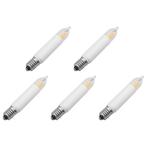 Reserve Kerstlampjes E10 LED Filament Kaars - 5 stuks -, Diversen, Kerst, Verzenden, Nieuw