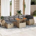 vidaXL 5-delige Loungeset met kussens poly rattan en, Tuin en Terras, Tuinsets en Loungesets, Verzenden, Nieuw, Rotan, Loungeset