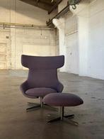 Artifort Kalm Fauteuil | Poef (NIEUWSTAAT), Huis en Inrichting, Fauteuils, Stof, 75 tot 100 cm, Ophalen of Verzenden, Zo goed als nieuw
