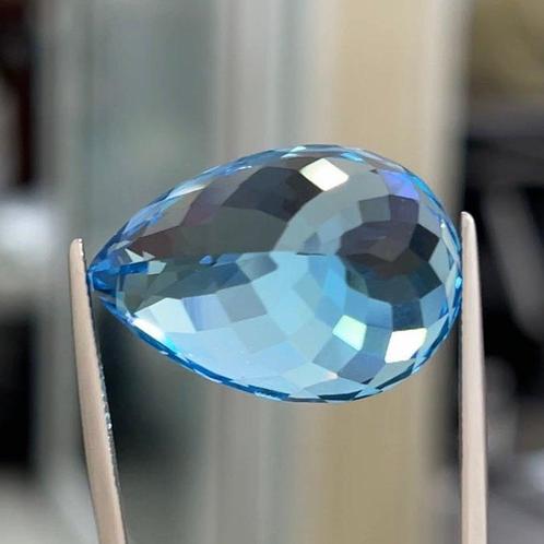 Blauw Topaas - 64.76 ct - nternational Colored Gemstone, Sieraden, Tassen en Uiterlijk, Edelstenen