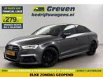 Audi A3 Limousine 30 TFSI S-line AUT LED Clima Cruise PDC, Automaat, Nieuw, Zilver of Grijs, Lease