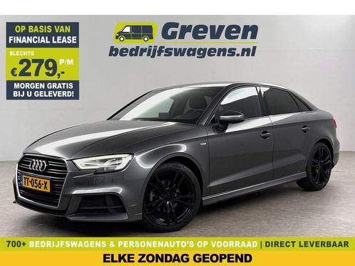 Audi A3 Limousine 30 TFSI S-line AUT LED Clima Cruise PDC, Auto's, Audi, Lease, Automaat, Financial lease, Benzine, Zilver of Grijs