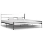 vidaXL Bedframe metaal grijs 180x200 cm, Huis en Inrichting, Slaapkamer | Bedden, Eenpersoons, Verzenden, Nieuw, 80 cm