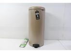 Brabantia NewIcon Prullenbak - 30 liter - Pedaal - Metallic, Verzenden, Zo goed als nieuw